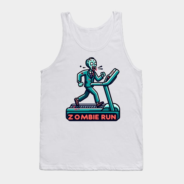 Zombie Run Tank Top by Rawlifegraphic